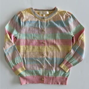 LoveShackFancy Metallic Striped Cardigan size 8-9Y